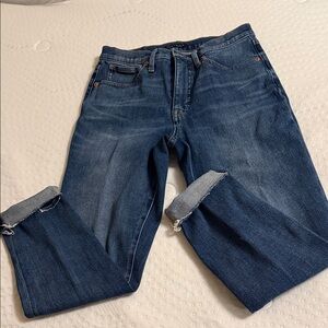 Lucky Brand Women's Dark Blue Straight Jeans